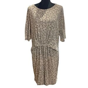 Aerie Tan Leopard Print Midi Dress